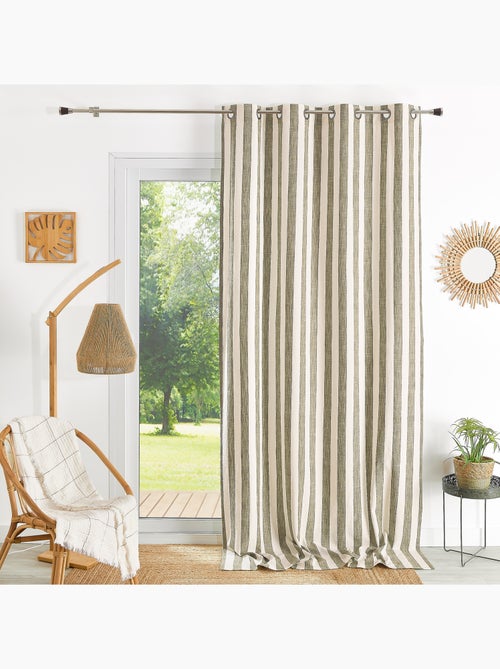 Cortina de rayas anchas 100% algodón LOURMARIN - Kiabi