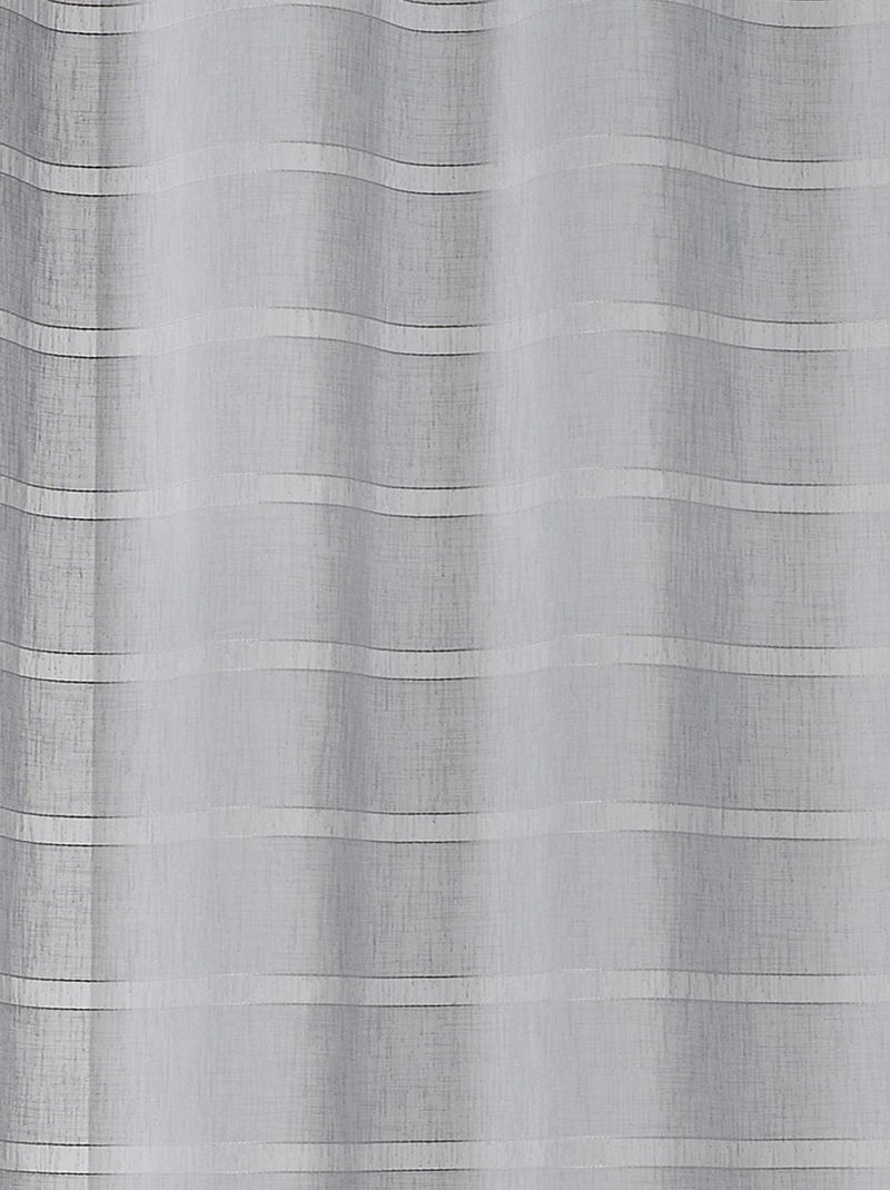 Cortina de rayas Cordelette Gris claro - Kiabi