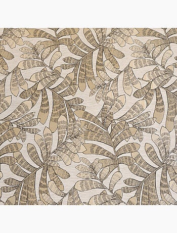 Cortina de screen jacquard con motivos vegetales