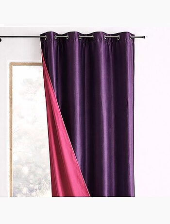 Cortina de tafetán reversible para muebles