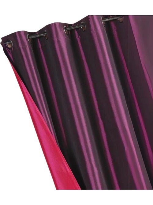 Cortina de tafetán reversible para muebles - Kiabi