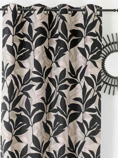 Cortina de tapicería con follaje exótico - Kiabi