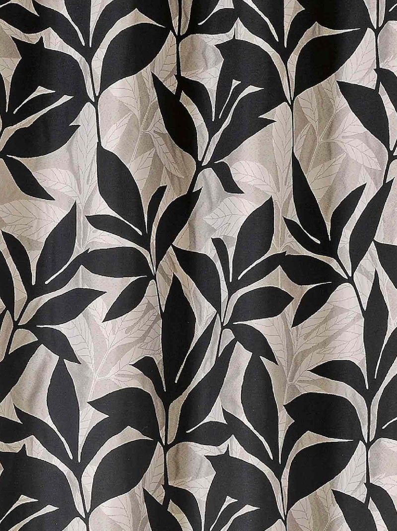Cortina de tapicería con follaje exótico Beige - Kiabi