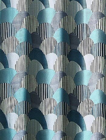 Cortina de tapicería de jacquard redondeado