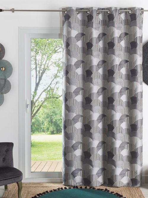 Cortina de tapicería de jacquard redondeado - Kiabi