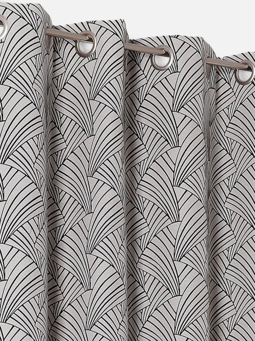 Cortina de tapicería estampada art déco - Kiabi