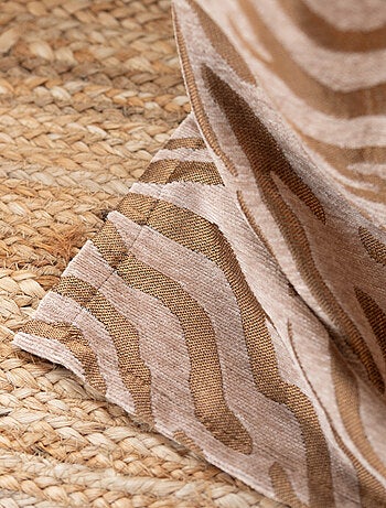 Cortina de tela de chenilla cebra