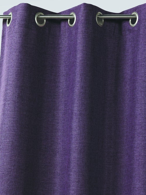 Cortina de tela lisa de aspecto natural - Kiabi