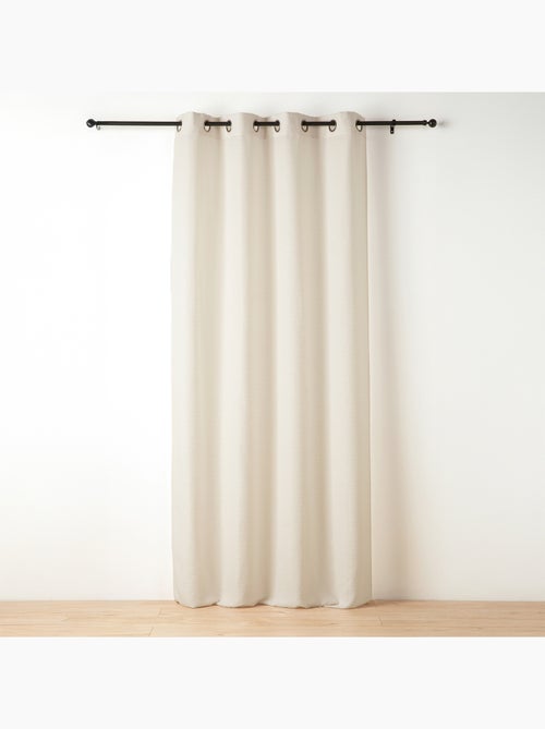 Cortina de tela metálica con textura - Kiabi