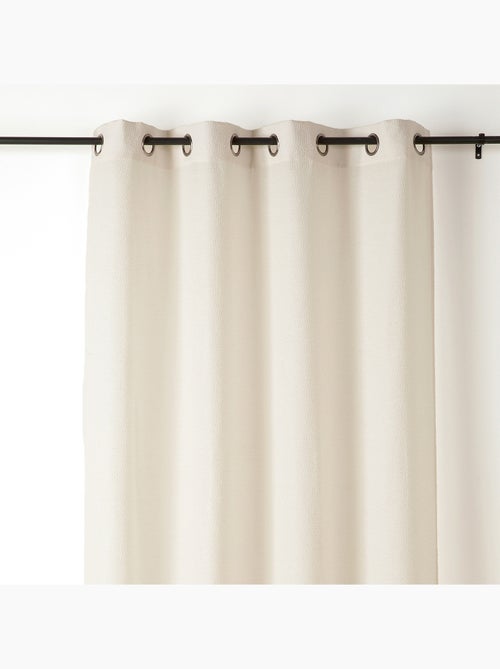 Cortina de tela metálica con textura - Kiabi