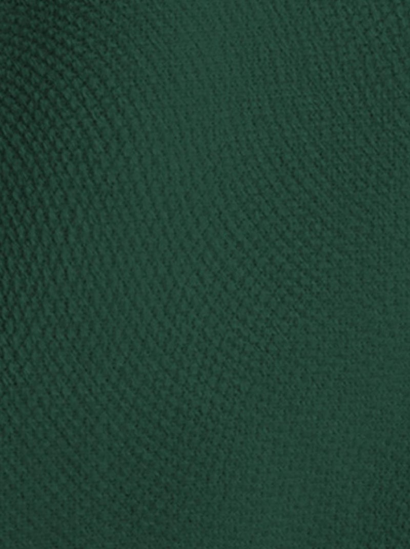 Cortina de terciopelo efecto cepillado Verde - Kiabi