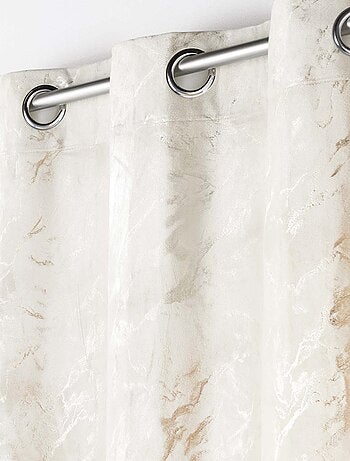 Cortina de terciopelo estampado