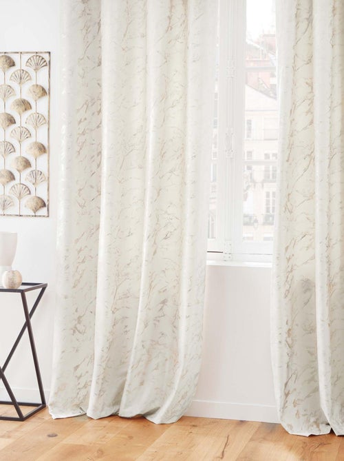 Cortina de terciopelo estampado - Kiabi