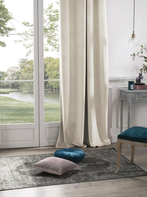 Cortina de terciopelo opaca - Kiabi