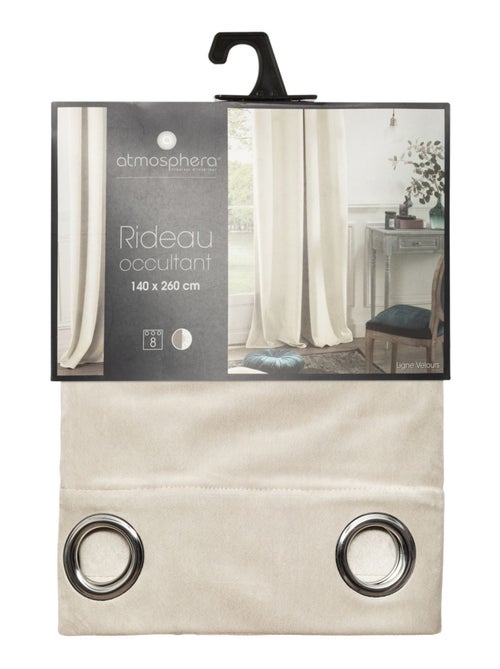 Cortina de terciopelo opaca - Kiabi