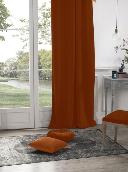 Cortina de terciopelo opaca - Kiabi