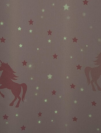 Cortina de unicornio fosforescente