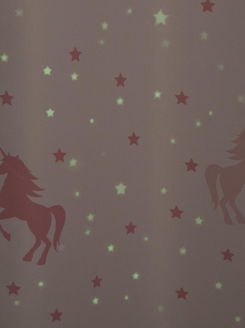Cortina de unicornio fosforescente Rosa claro - Kiabi