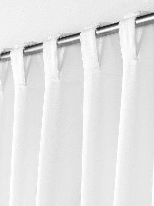 Cortina de visillo con lazos ocultos - Kiabi