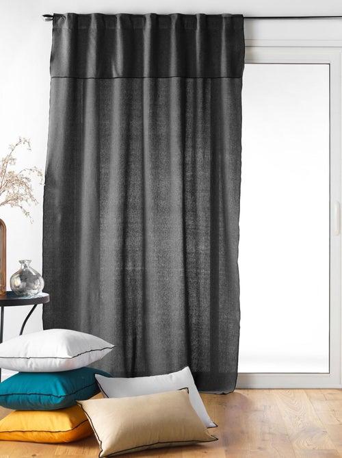 Cortina de visillo con lazos ocultos - Kiabi