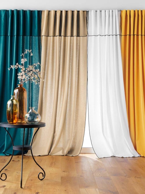 Cortina de visillo con lazos ocultos - Kiabi