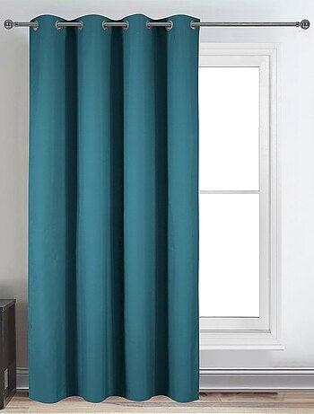 Cortina decorativa lisa opaca y térmica