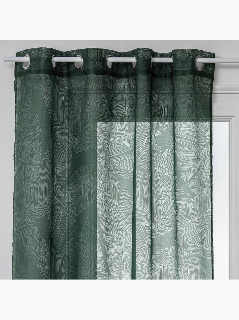 Cortina devo verde cedro 140x240cm Verde - Kiabi