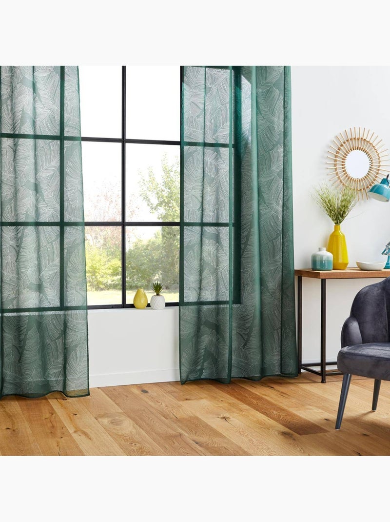 Cortina devo verde cedro 140x240cm Verde - Kiabi