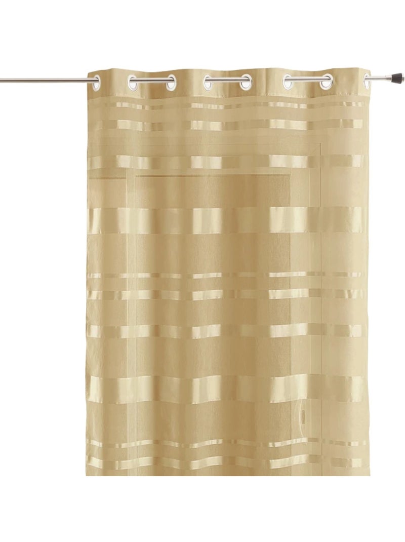 Cortina difusora con rayas horizontales brillantes Beige - Kiabi