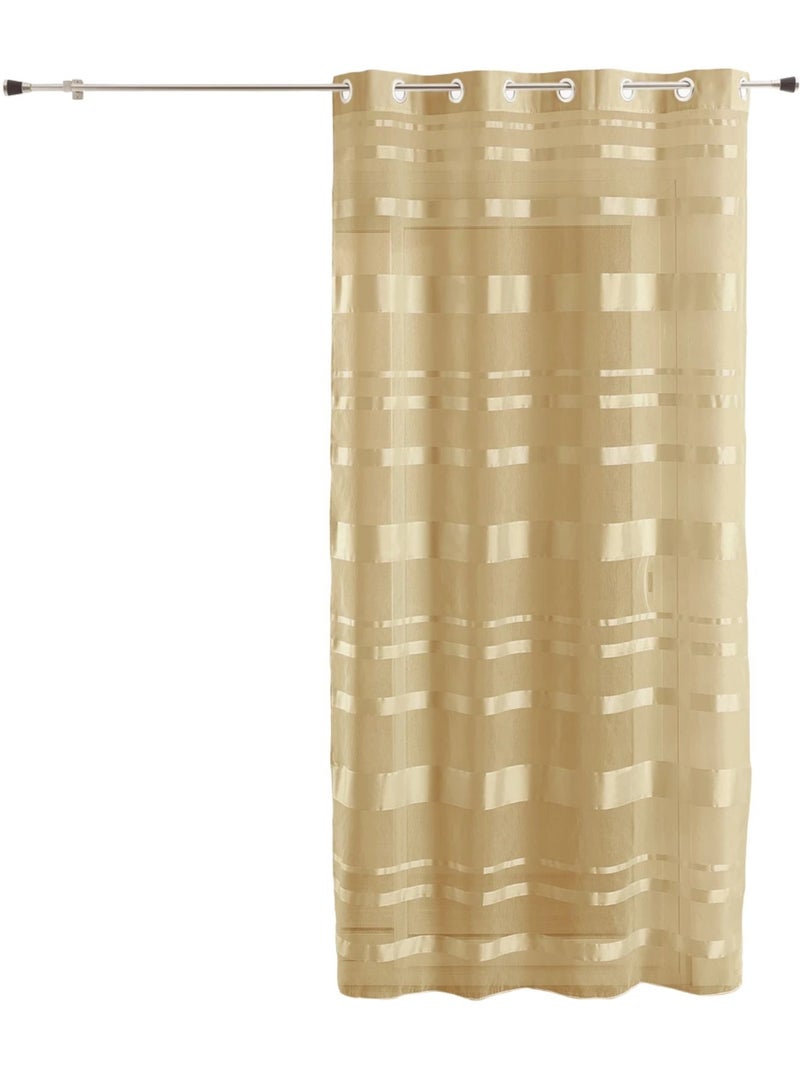 Cortina difusora con rayas horizontales brillantes Beige - Kiabi