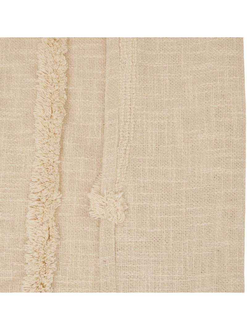 Cortina difusora de algodón tufting con motivos en relieve Blanco cálido - Kiabi