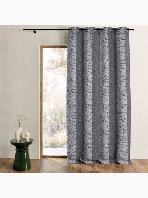 Cortina difusora de jacquard con diseño de rayas verticales - Kiabi Cortina difusora de jacquard con diseño de rayas verticales - Kiabi