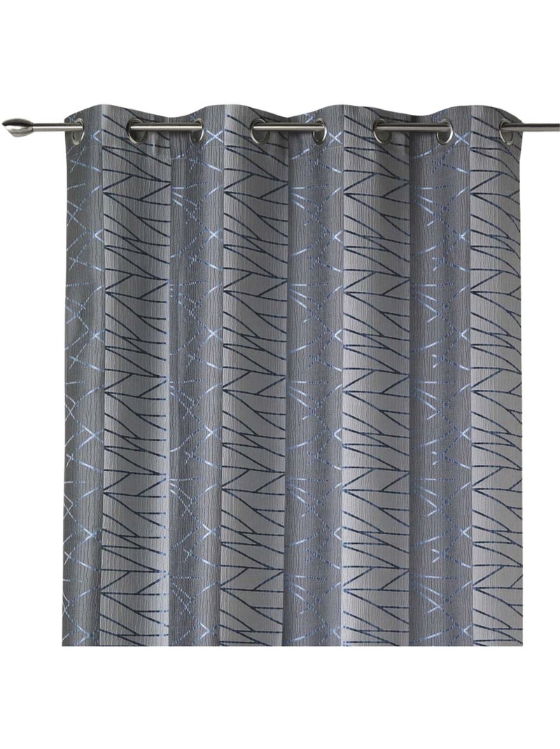 Cortina difusora de jacquard con diseño de rayas verticales Azul - Kiabi