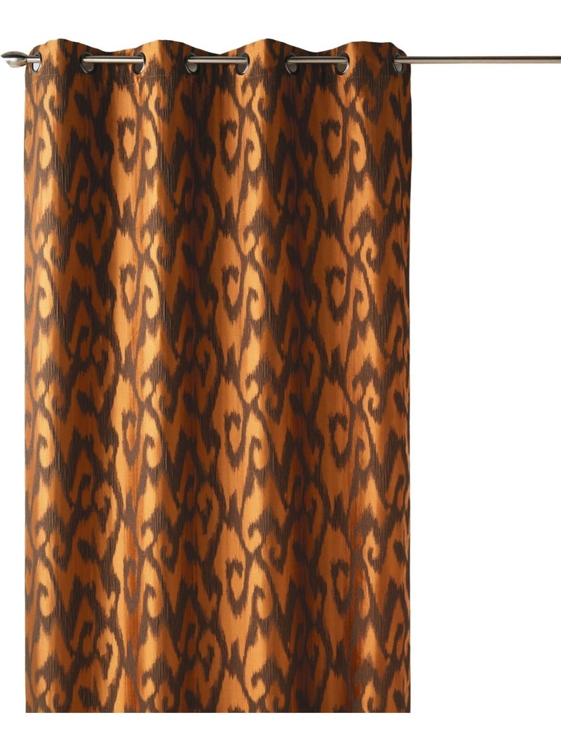 Cortina difusora de jacquard con motivos barrocos Amarillo oscuro - Kiabi