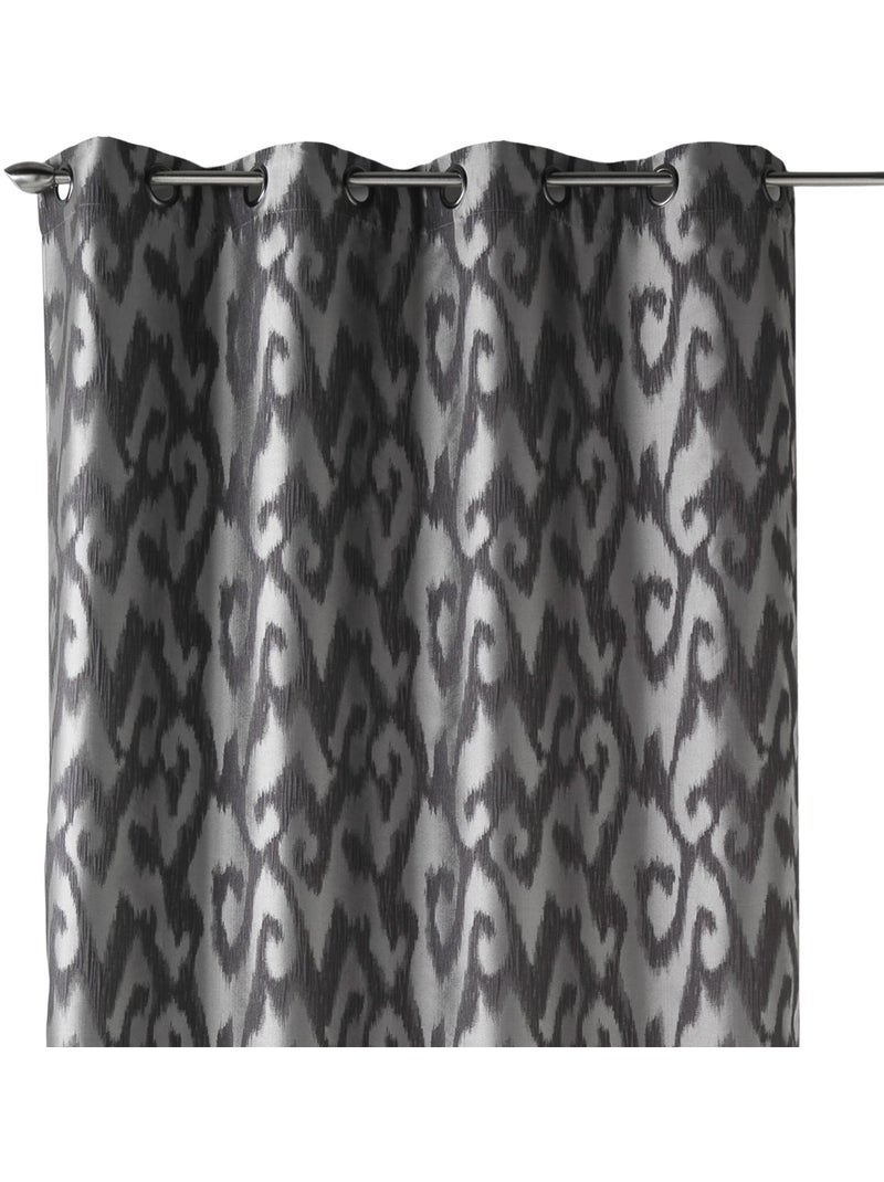 Cortina difusora de jacquard con motivos barrocos Gris claro - Kiabi