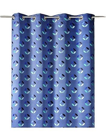 Cortina difusora de jacquard con motivos de rosetas