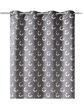 Cortina difusora de jacquard con motivos de rosetas