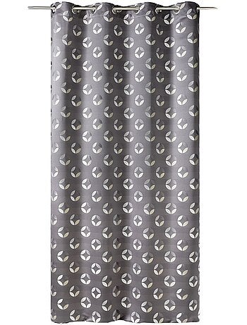 Cortina difusora de jacquard con motivos de rosetas