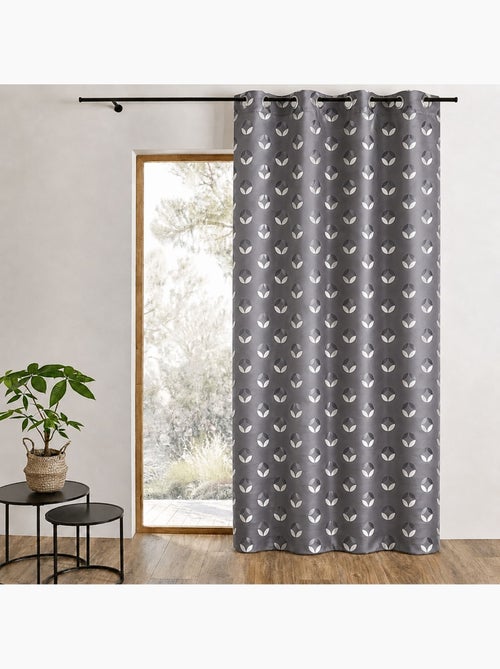 Cortina difusora de jacquard con motivos de rosetas - Kiabi