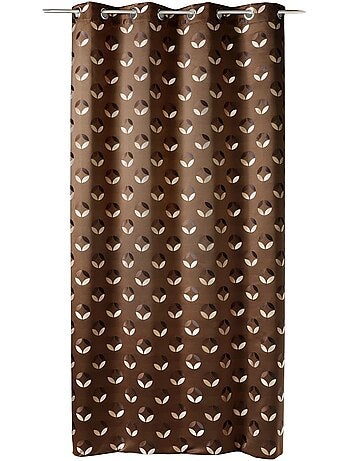 Cortina difusora de jacquard con motivos de rosetas
