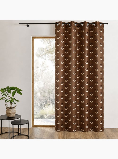 Cortina difusora de jacquard con motivos de rosetas - Kiabi