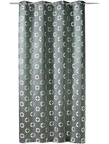 Cortina difusora de jacquard con motivos de rosetas