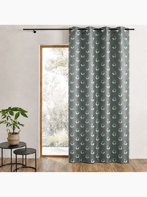 Cortina difusora de jacquard con motivos de rosetas - Kiabi