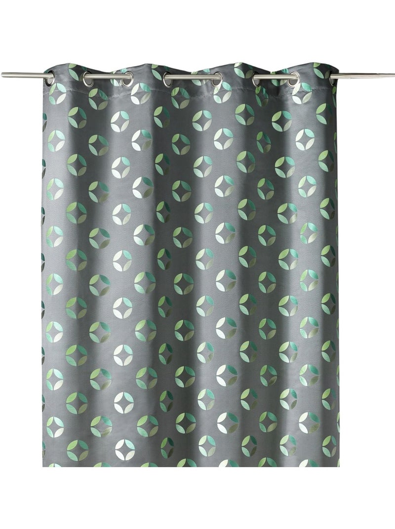 Cortina difusora de jacquard con motivos de rosetas Verde - Kiabi