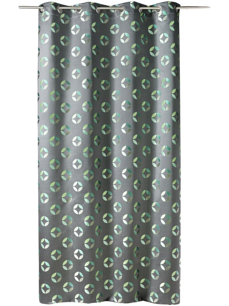 Cortina difusora de jacquard con motivos de rosetas Verde - Kiabi