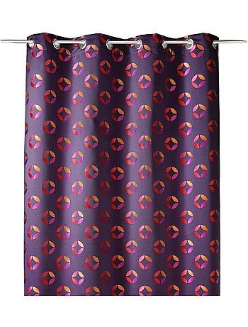 Cortina difusora de jacquard con motivos de rosetas
