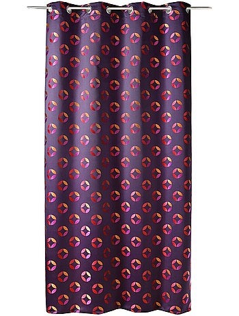Cortina difusora de jacquard con motivos de rosetas