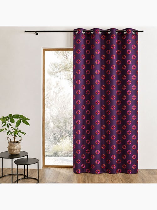 Cortina difusora de jacquard con motivos de rosetas - Kiabi