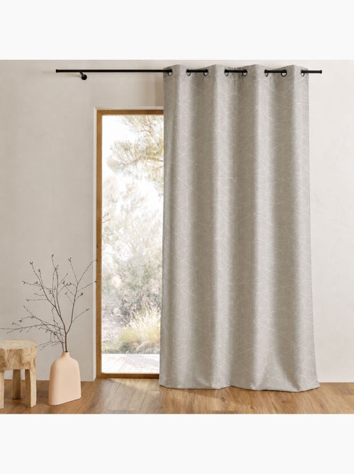 Cortina difusora de jacquard con motivos geométricos - Kiabi
