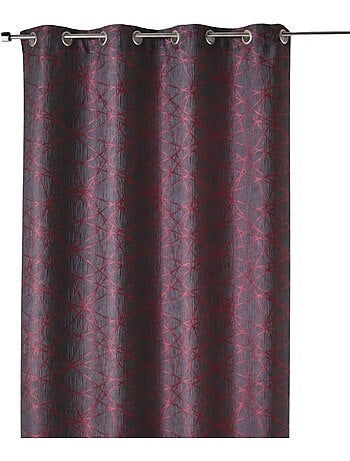 Cortina difusora de jacquard con motivos geométricos
